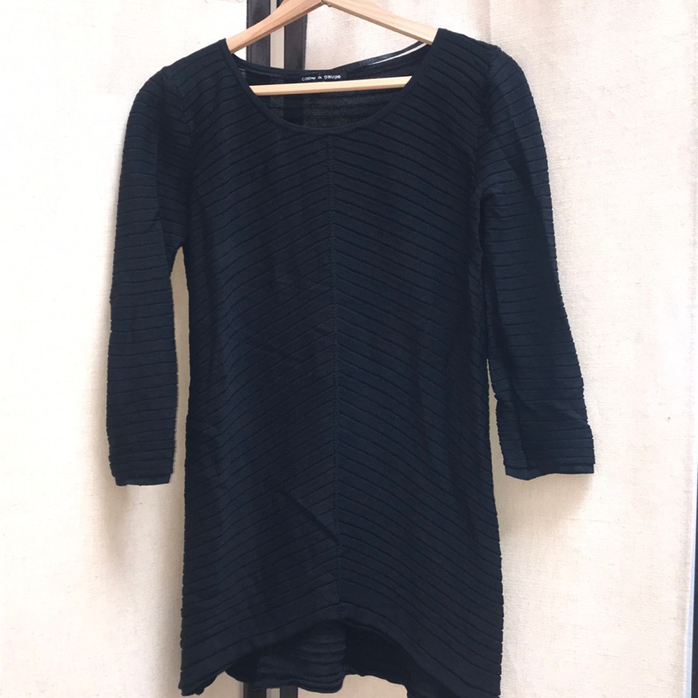Cable & Gauge Black Long Sleeve Dress